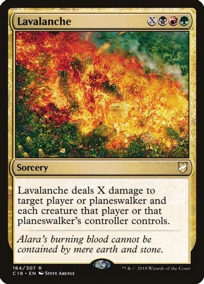 Lavalanche Commander 2018 Magic card