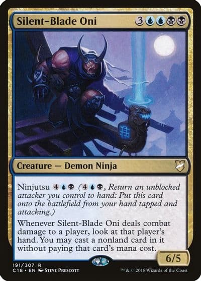 Silent Blade Oni Commander 2018 Magic card