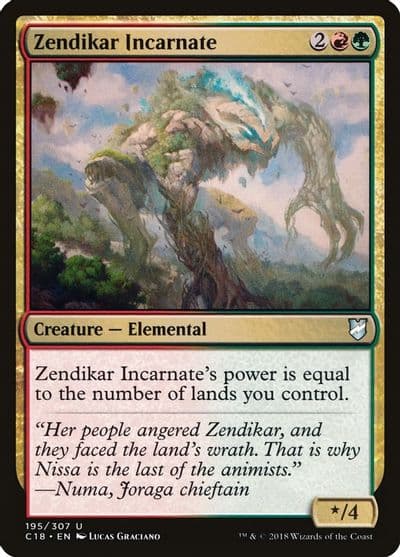 Zendikar Incarnate Commander 2018 Magic card
