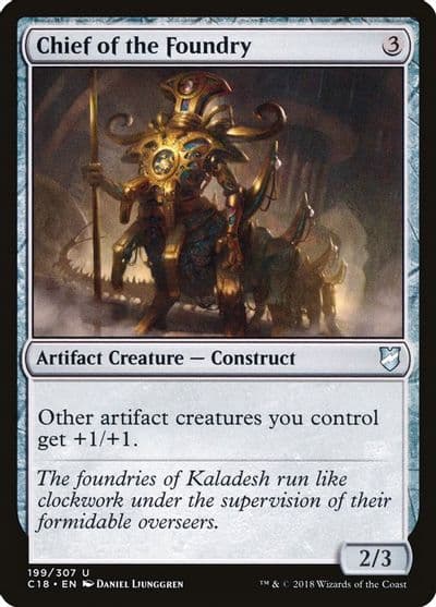 Chief of the Foundry Commander 2018 Magic card