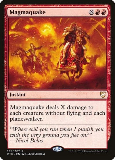 Magmaquake Commander 2018 Magic card
