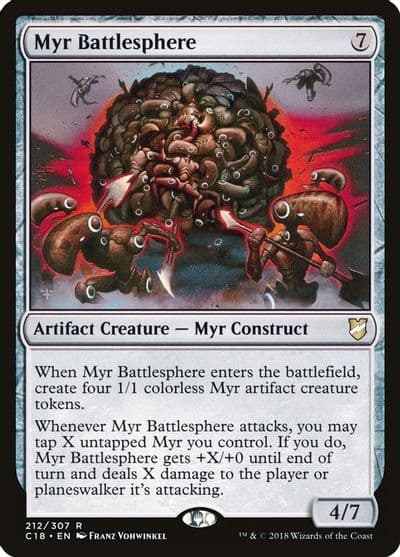 Myr Battlesphere Commander 2018 Magic card