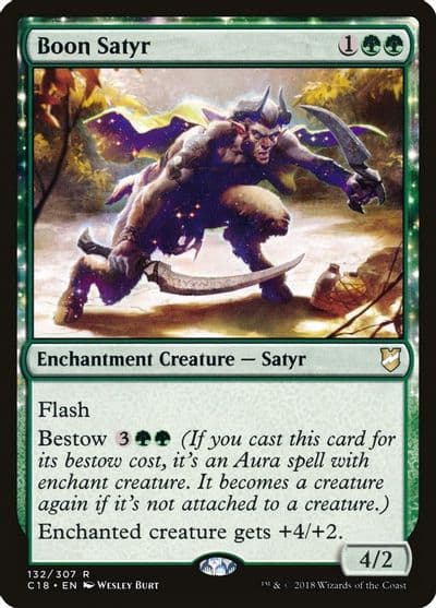 Boon Satyr Commander 2018 Magic card