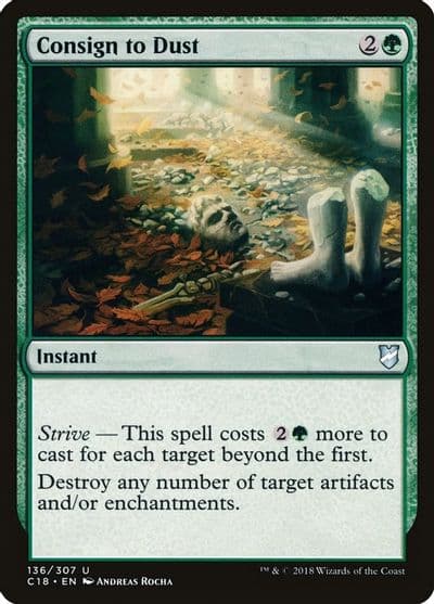 Consign to Dust Commander 2018 Magic card