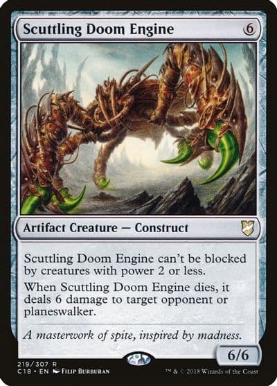 Scuttling Doom Engine Commander 2018 Magic card