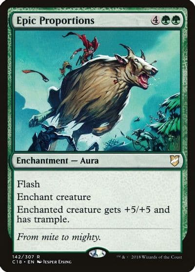 Epic Proportions Commander 2018 Magic card