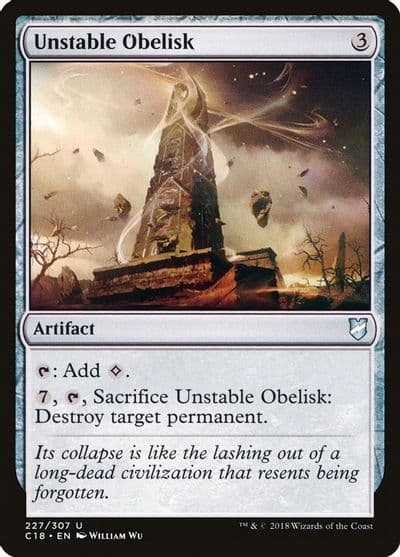 Unstable Obelisk Commander 2018 Magic card