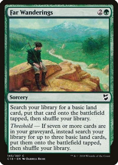 Far Wanderings Commander 2018 Magic card