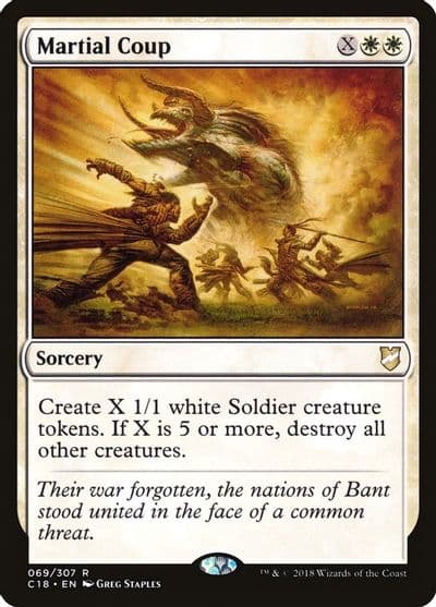 Martial Coup Commander 2018 Magic card
