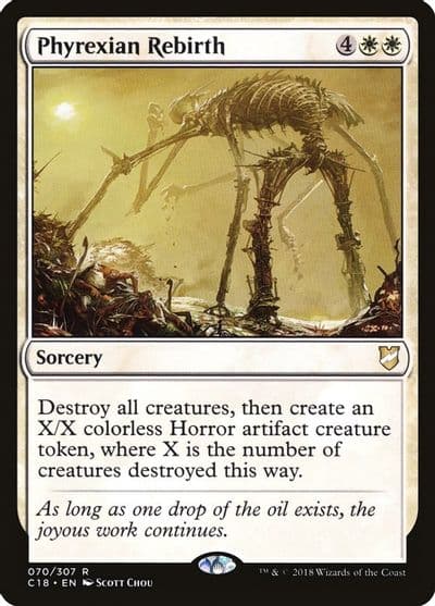 Phyrexian Rebirth Commander 2018 Magic card