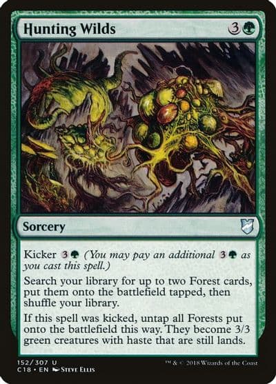 Hunting Wilds Commander 2018 Magic card