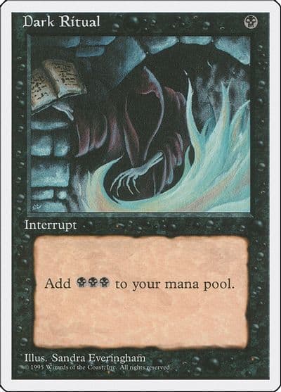 Dark Ritual Fourth Edition Magic card