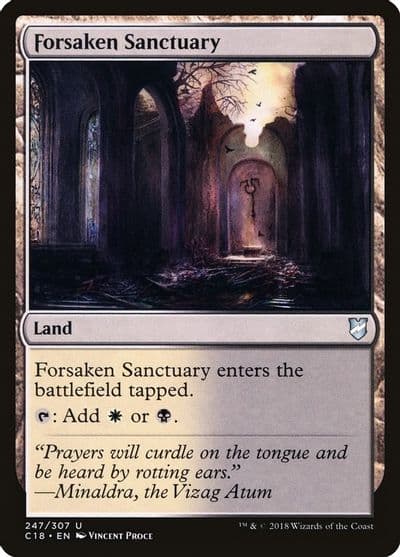 Forsaken Sanctuary Commander 2018 Magic card