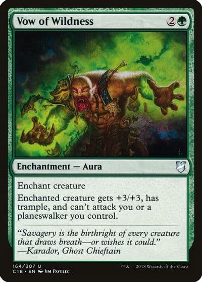 Vow of Wildness Commander 2018 Magic card