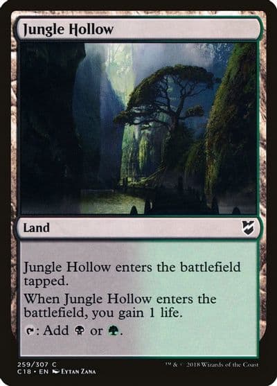 Jungle Hollow Commander 2018 Magic card