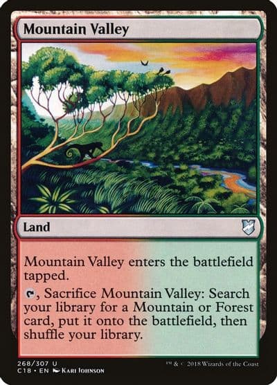 Mountain Valley Commander 2018 Magic card