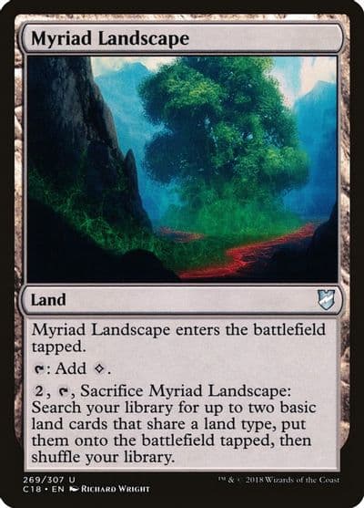 Myriad Landscape Commander 2018 Magic card