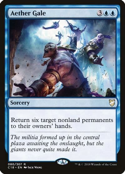 Aether Gale Commander 2018 Magic card