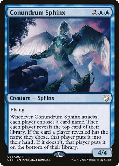 Conundrum Sphinx Commander 2018 Magic card