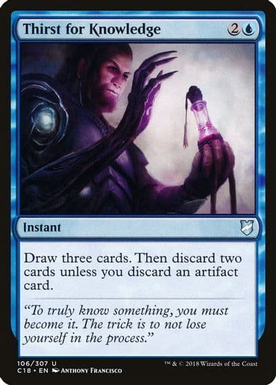 Thirst for Knowledge Commander 2018 Magic card