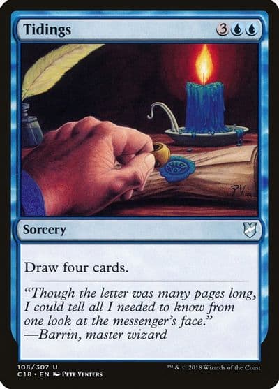 Tidings Commander 2018 Magic card
