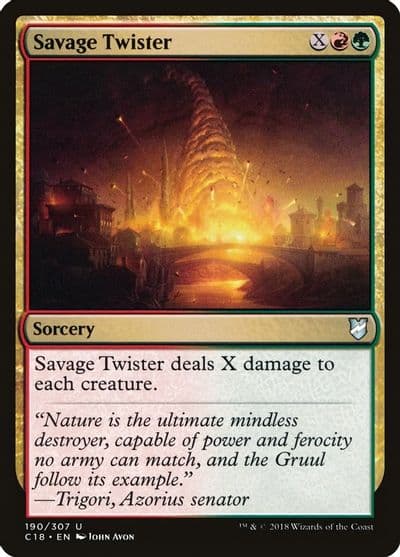Savage Twister Commander 2018 Magic card