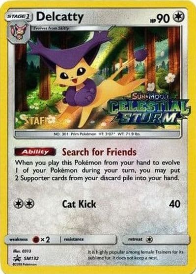 Delcatty - SM132 (Prerelease) [Staff] SM Promos Pokemon card