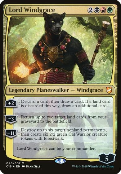 Lord Windgrace Commander 2018 Oversize Cards Magic card