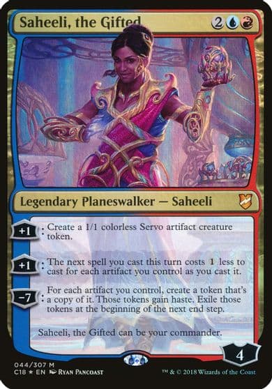Saheeli the Gifted Commander 2018 Oversize Cards Magic card