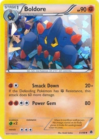 Boldore (Cracked Ice Holo) Blister Exclusives Pokemon card