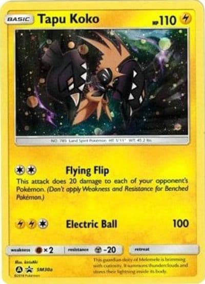 Tapu Koko - SM30a Alternate Art Promos Pokemon card