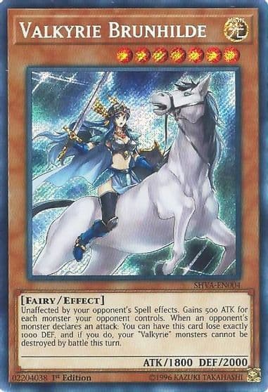 Valkyrie Brunhilde Shadows in Valhalla Yu-Gi-Oh! card