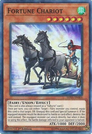Fortune Chariot Shadows in Valhalla Yu-Gi-Oh! card