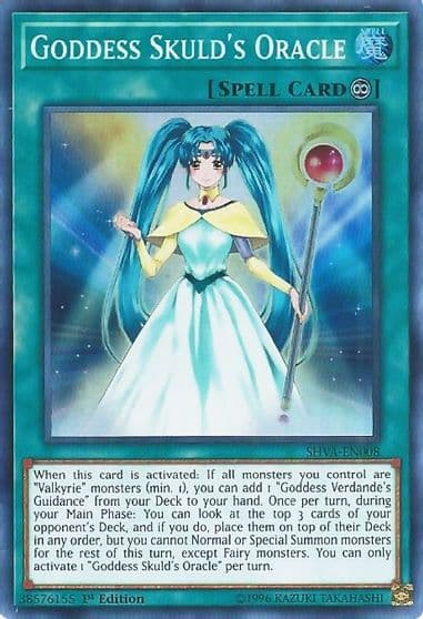 Goddess Skulds Oracle Shadows in Valhalla Yu-Gi-Oh! card