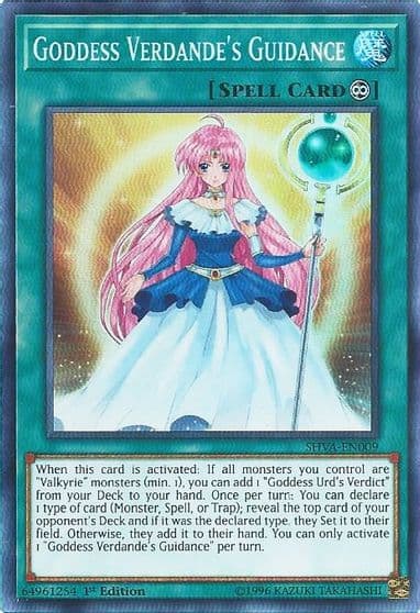 Goddess Verdandes Guidance Shadows in Valhalla Yu-Gi-Oh! card
