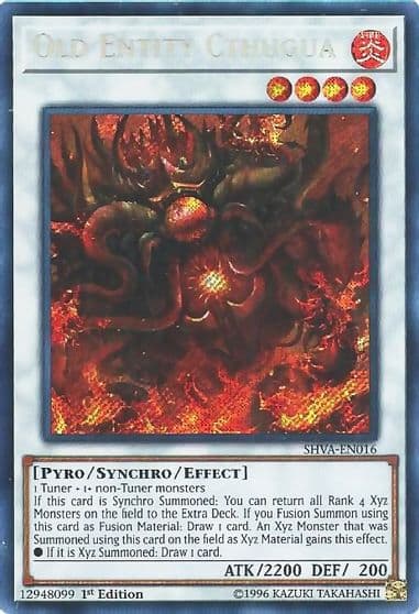 Old Entity Cthugua Shadows in Valhalla Yu-Gi-Oh! card