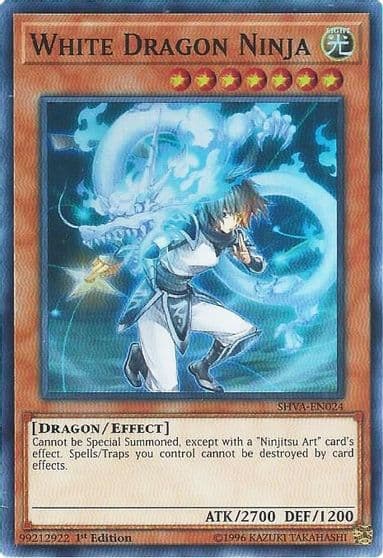 White Dragon Ninja Shadows in Valhalla Yu-Gi-Oh! card
