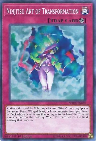 Ninjitsu Art of Transformation Shadows in Valhalla Yu-Gi-Oh! card