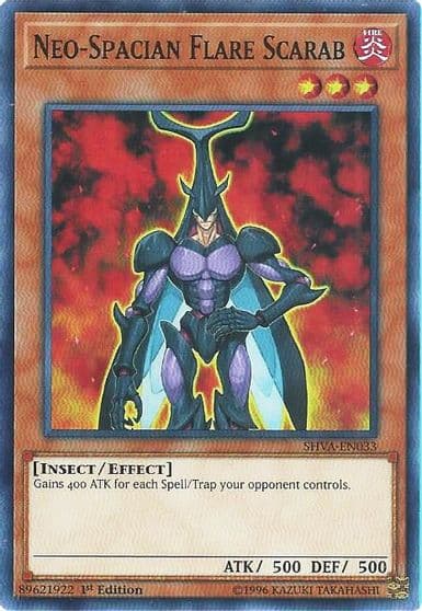 Neo Spacian Flare Scarab Shadows in Valhalla Yu-Gi-Oh! card