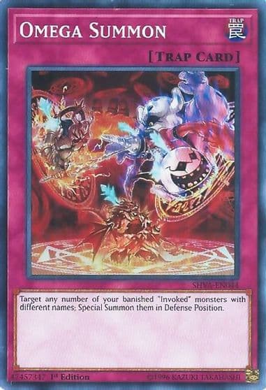 Omega Summon Shadows in Valhalla Yu-Gi-Oh! card