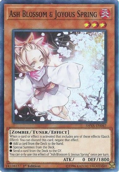 Ash Blossom and Joyous Spring Shadows in Valhalla Yu-Gi-Oh! card