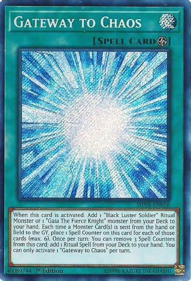 Gateway to Chaos Shadows in Valhalla Yu-Gi-Oh! card