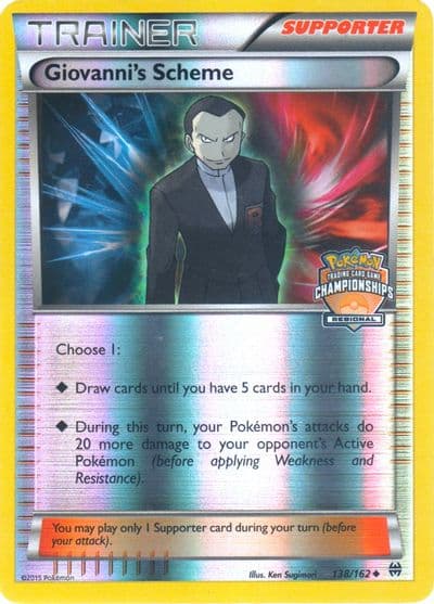 Giovanni's Scheme (Regional Championships) League & Championship Cards Pokemon card