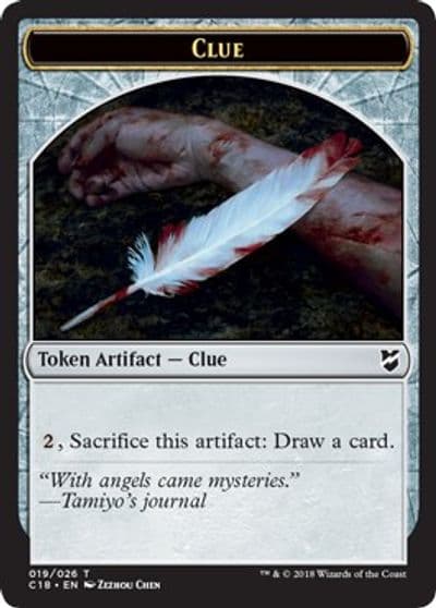 Clue Construct 021 Double Sided Token Commander 2018 Magic card