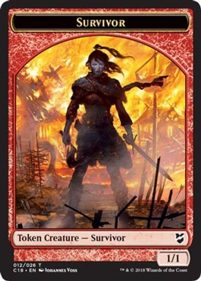 Survivor Myr 023 Double Sided Token Commander 2018 Magic card