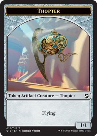 Thopter 025 Servo Double Sided Token Commander 2018 Magic card