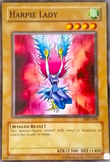 Harpie Lady New Artwork Metal Raiders Yu-Gi-Oh! card