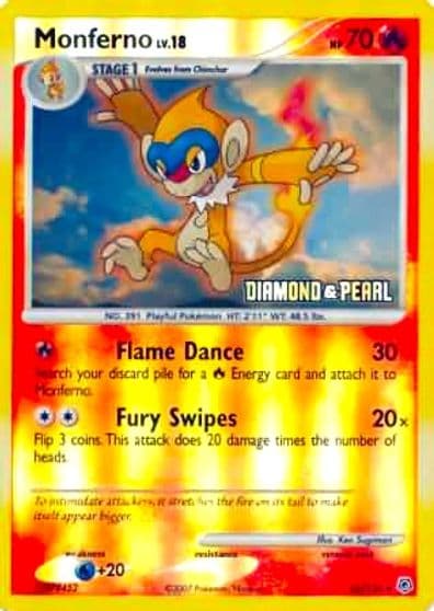 Monferno [Diamond & Pearl] Burger King Promos Pokemon card