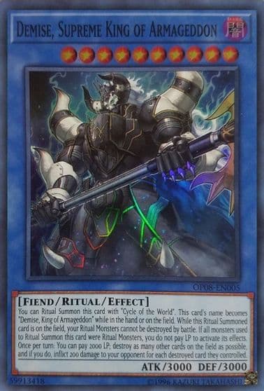 Demise Supreme King of Armageddon OTS Tournament Pack 8 Yu-Gi-Oh! card