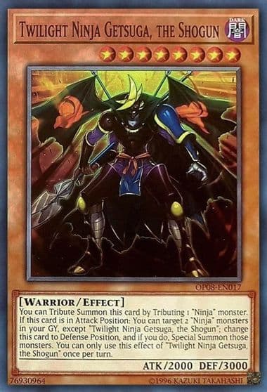 Twilight Ninja Getsuga the Shogun OTS Tournament Pack 8 Yu-Gi-Oh! card